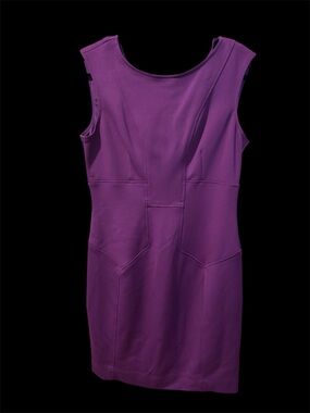 Maggy London Sleeveless Purple Sheath Dress - Size 14